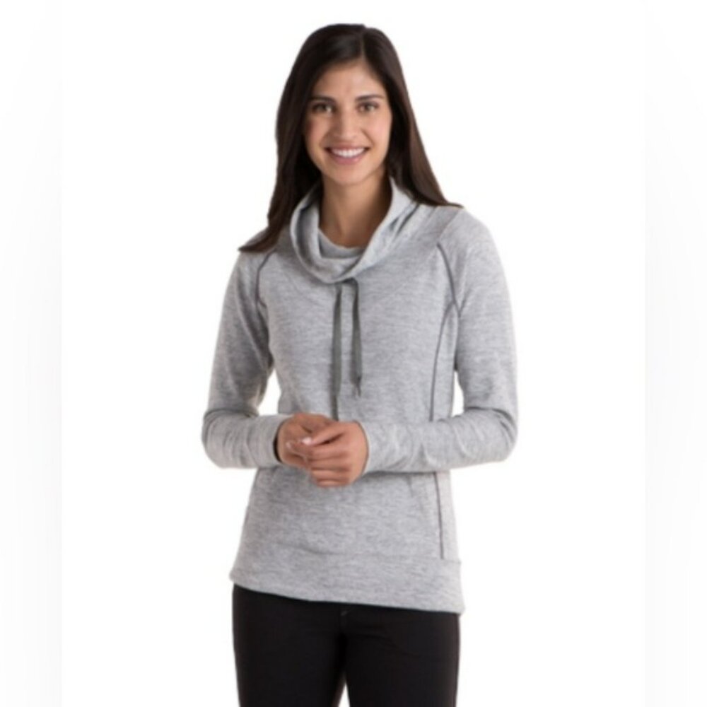 Kuhl Born in the Mountains Lea Sweater Size Small GreyCowl Neck Pullover